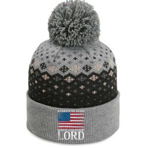 Christian American Nation Usa Flag Bible Patriotic Prayer Gift The Baniff Cuffed Pom Beanie