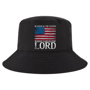 Christian American Nation Usa Flag Bible Patriotic Prayer Gift Cool Comfort Performance Bucket Hat