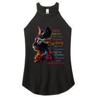 Cats Are Not Just Cats They Are Sanity They Are Happiness Women's Perfect Tri Rocker Tank