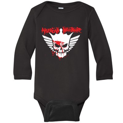 Cody American Nightmare Bloody Baby Long Sleeve Bodysuit