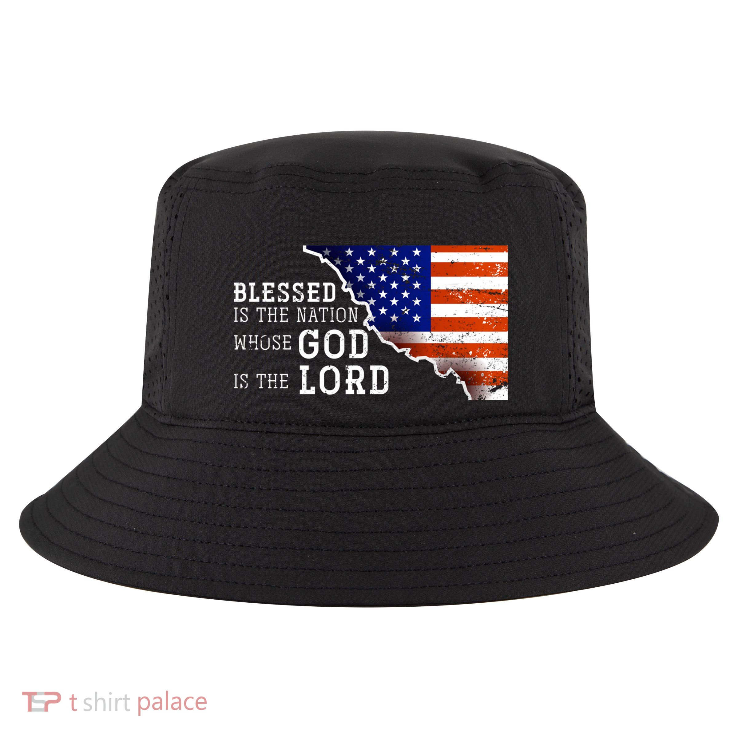 Christian American Nation Us Flag Holy Bible Verse Prayer Great Gift Cool Comfort Performance Bucket Hat