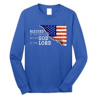 Christian American Nation Us Flag Holy Bible Verse Prayer Great Gift Long Sleeve Shirt