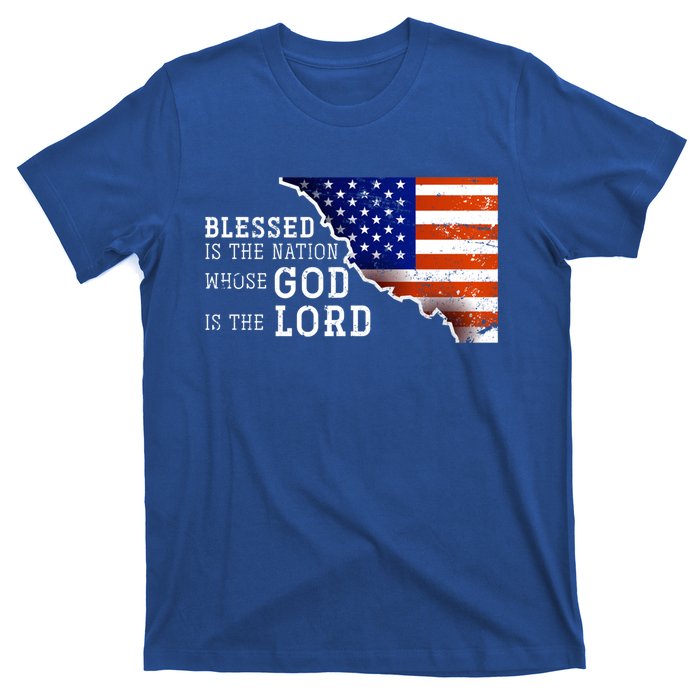 Christian American Nation Us Flag Holy Bible Verse Prayer Great Gift T-Shirt