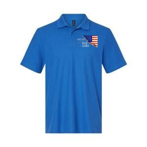 Christian American Nation Us Flag Holy Bible Verse Prayer Great Gift Softstyle Adult Sport Polo