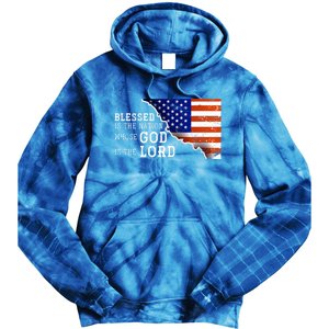 Christian American Nation Us Flag Holy Bible Verse Prayer Great Gift Tie Dye Hoodie