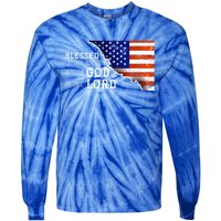 Christian American Nation Us Flag Holy Bible Verse Prayer Great Gift Tie-Dye Long Sleeve Shirt