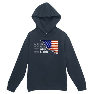 Christian American Nation Us Flag Holy Bible Verse Prayer Great Gift Urban Pullover Hoodie