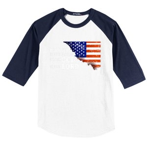 Christian American Nation Us Flag Holy Bible Verse Prayer Great Gift Baseball Sleeve Shirt