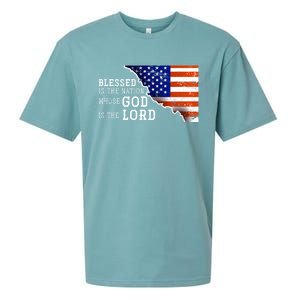 Christian American Nation Us Flag Holy Bible Verse Prayer Great Gift Sueded Cloud Jersey T-Shirt