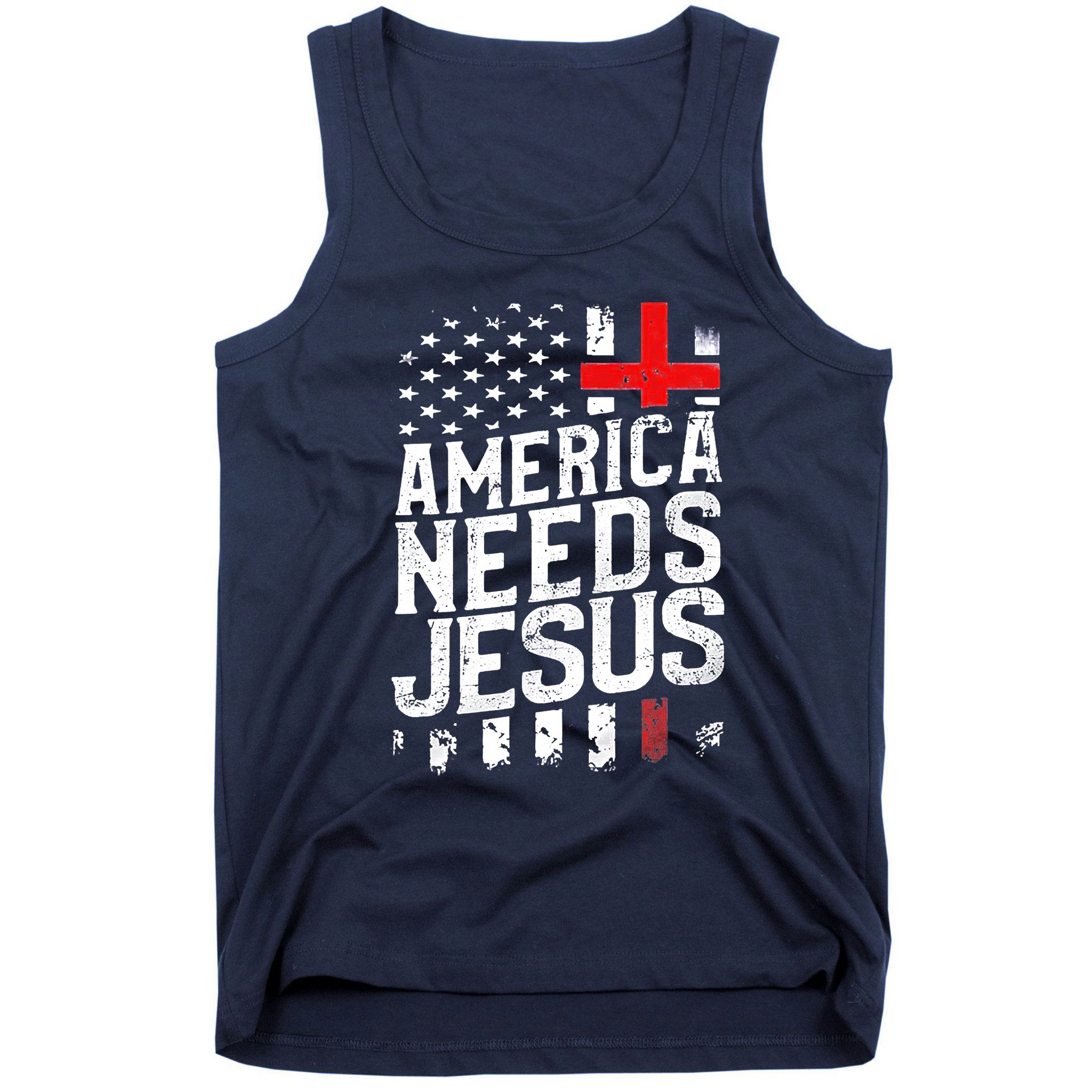 Christian America Needs Jesus Vintage Tank Top