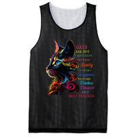 Cats Are Not Just Cats They Are Sanity They Are Happiness Mesh Reversible Basketball Jersey Tank