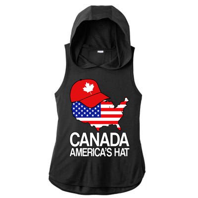 Canada America's Hat Ladies PosiCharge Tri-Blend Wicking Draft Hoodie Tank