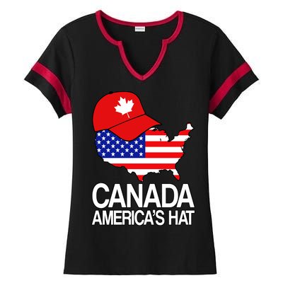 Canada America's Hat Ladies Halftime Notch Neck Tee