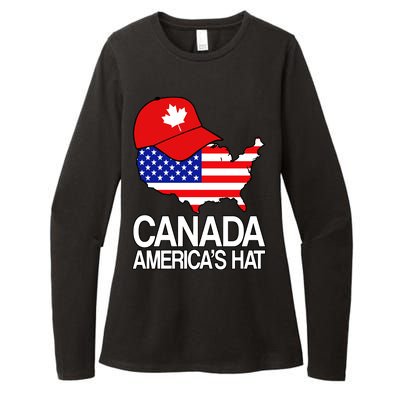 Canada America's Hat Womens CVC Long Sleeve Shirt