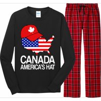 Canada America's Hat Long Sleeve Pajama Set