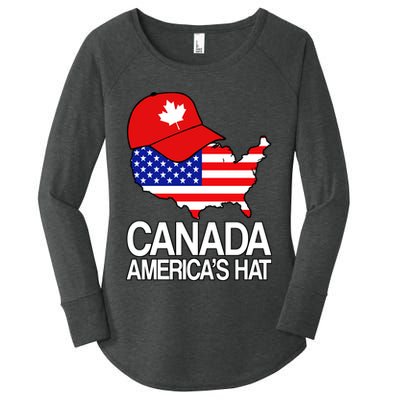Canada America's Hat Women's Perfect Tri Tunic Long Sleeve Shirt