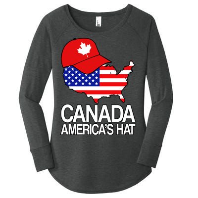 Canada America's Hat Women's Perfect Tri Tunic Long Sleeve Shirt