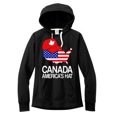 Canada America's Hat Women's Fleece Hoodie