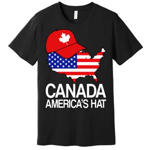 Canada America's Hat Premium T-Shirt