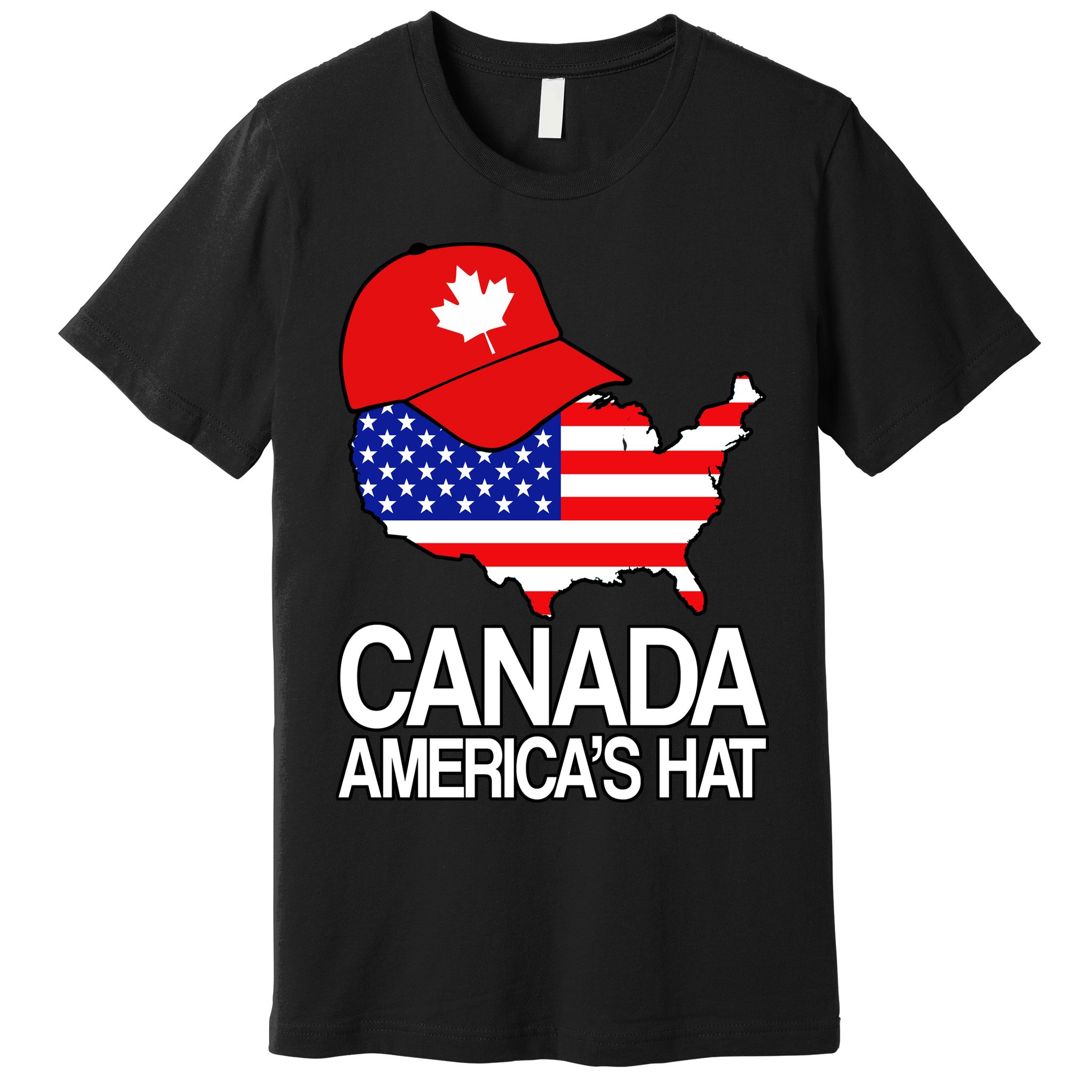 Canada America's Hat Premium T-Shirt