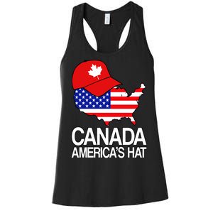 Canada America's Hat Women's Racerback Tank