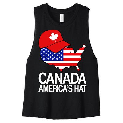 Canada America's Hat Women's Racerback Cropped Tank