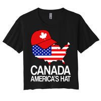 Canada America's Hat Women's Crop Top Tee