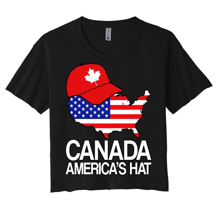 Canada America's Hat Women's Crop Top Tee