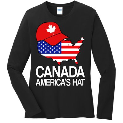 Canada America's Hat Ladies Long Sleeve Shirt