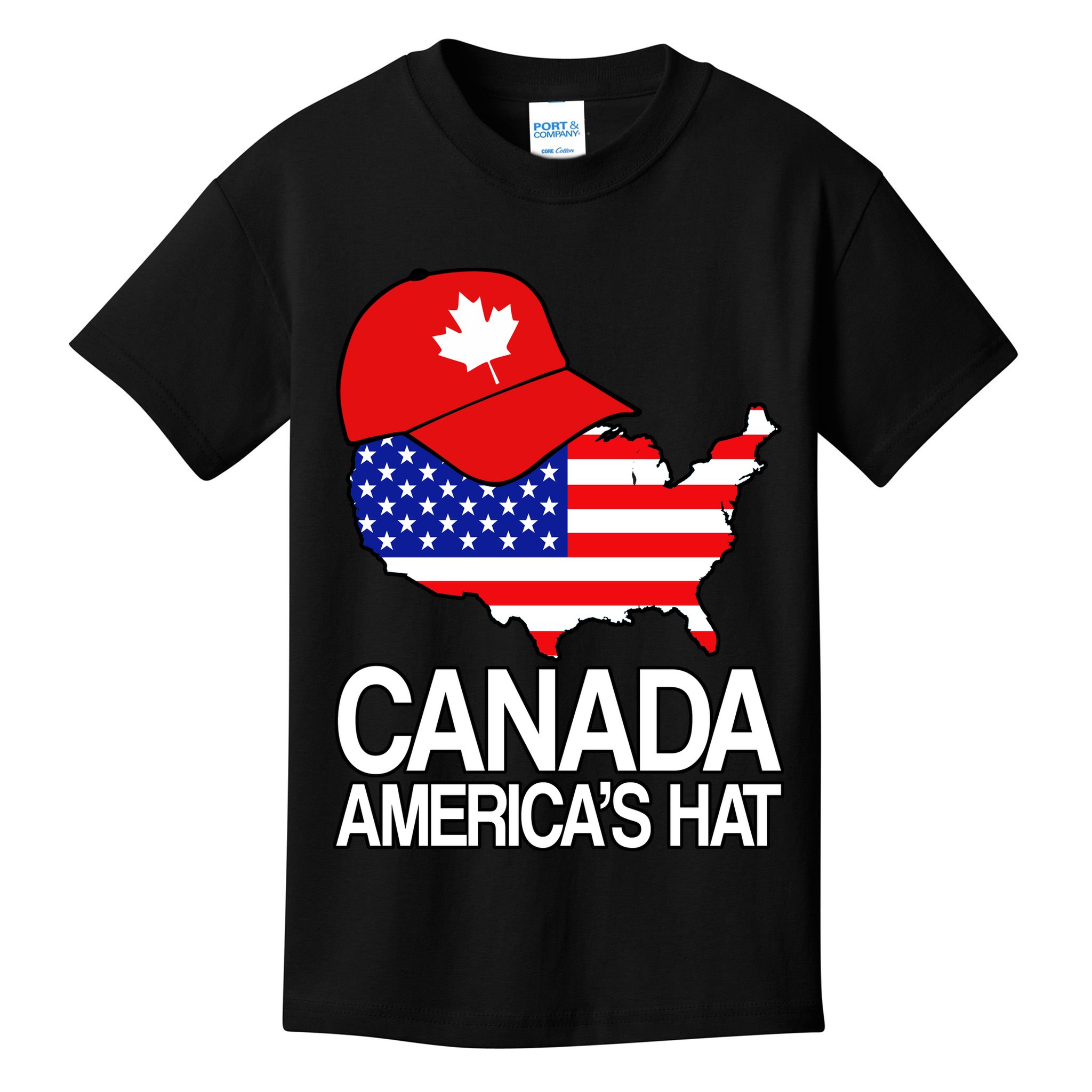 Canada America's Hat Kids T-Shirt