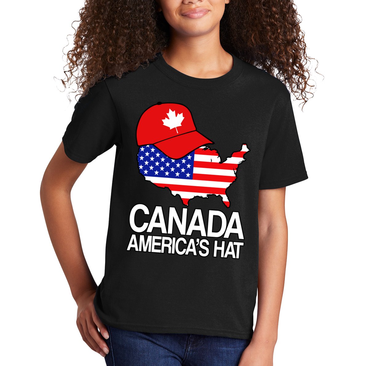 Canada America's Hat Kids T-Shirt