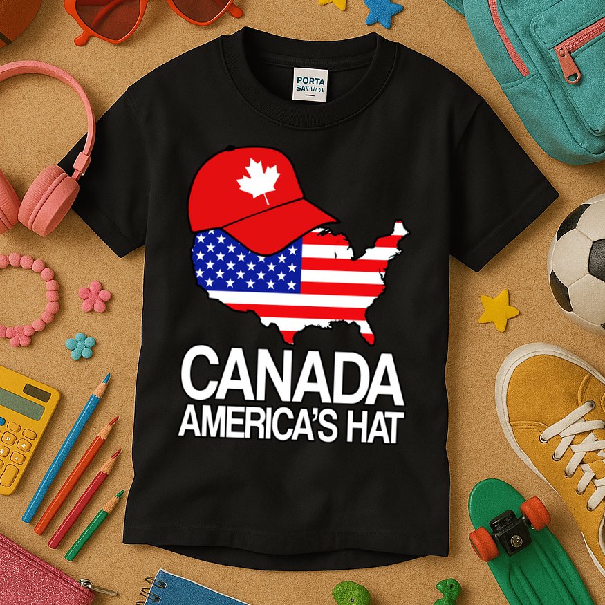 Canada America's Hat Kids T-Shirt