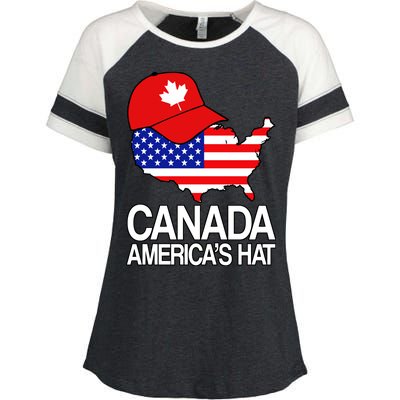 Canada America's Hat Enza Ladies Jersey Colorblock Tee