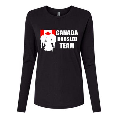 Canada Bobsled Team Womens Cotton Relaxed Long Sleeve T-Shirt