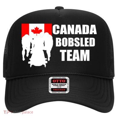 Canada Bobsled Team High Crown Mesh Back Trucker Hat