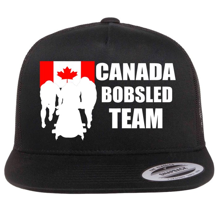 Canada Bobsled Team Flat Bill Trucker Hat