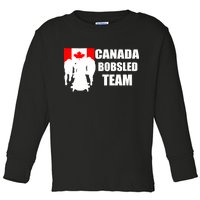 Canada Bobsled Team Toddler Long Sleeve Shirt