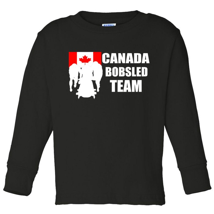 Canada Bobsled Team Toddler Long Sleeve Shirt