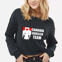 Canada Bobsled Team Cropped Pullover Crew