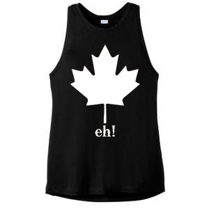 Canada Eh! Ladies PosiCharge Tri-Blend Wicking Tank