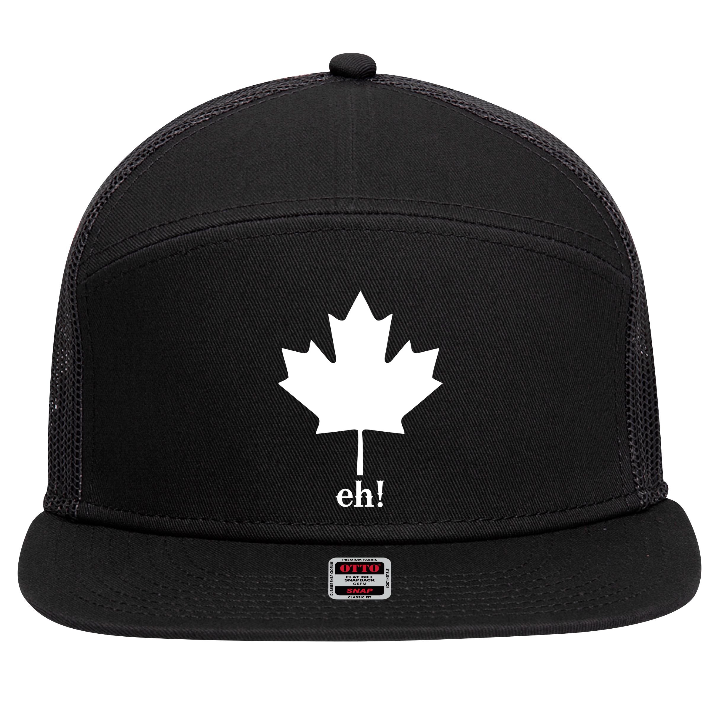 Canada Eh! 7 Panel Mesh Trucker Snapback Hat