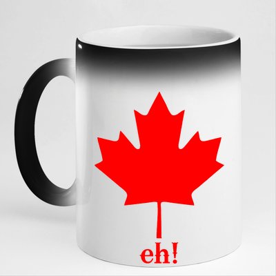 Canada Eh! 11oz Black Color Changing Mug