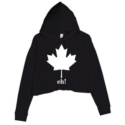 Canada Eh! Crop Fleece Hoodie