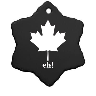 Canada Eh! Ceramic Star Ornament