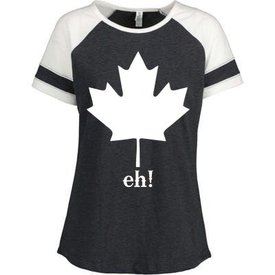 Canada Eh! Enza Ladies Jersey Colorblock Tee