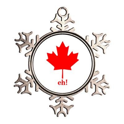 Canada Eh! Metallic Star Ornament