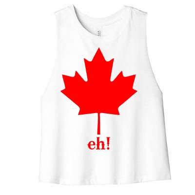 Canada Eh! Women's Racerback Cropped Tank