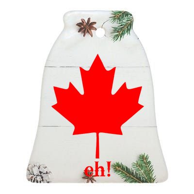 Canada Eh! Ceramic Bell Ornament