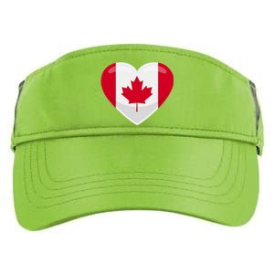 Canada Heart Flag Adult Drive Performance Visor