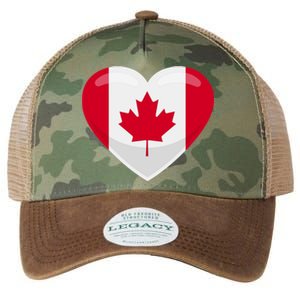 Canada Heart Flag Legacy Tie Dye Trucker Hat